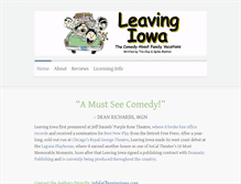 Tablet Screenshot of leavingiowa.com